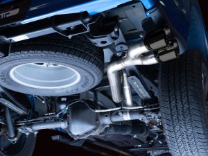 Ford F150 Performance Exhaust - Dual Side Exit - AWE Tuning - 0FG Cat Back - Diamond Black - `21-`27